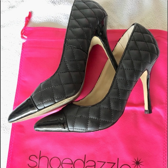 NEW black quilted pump - Picture 1 of 4